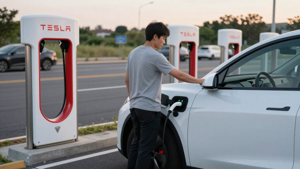 Tesla Adds Emergency Feature So You Can Drive Away From Supercharger Without Unplugging