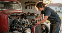 This Hot Rod Ford Sat For 10 Years. A Lawnmower Carburetor Got The V8 Running Again
